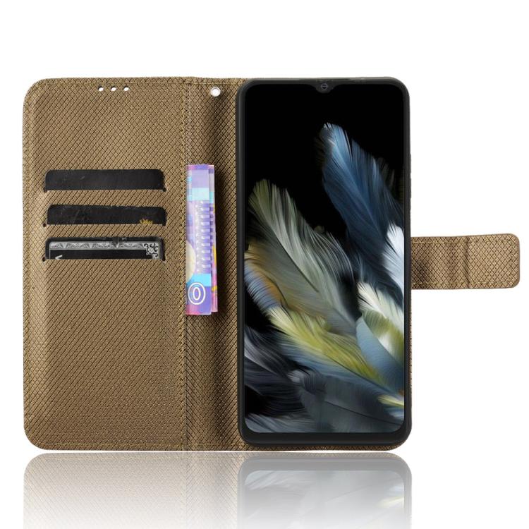 For Blackview Wave 8 / 8C / Oscal Flat 2 Diamond Texture Leather Phone Case