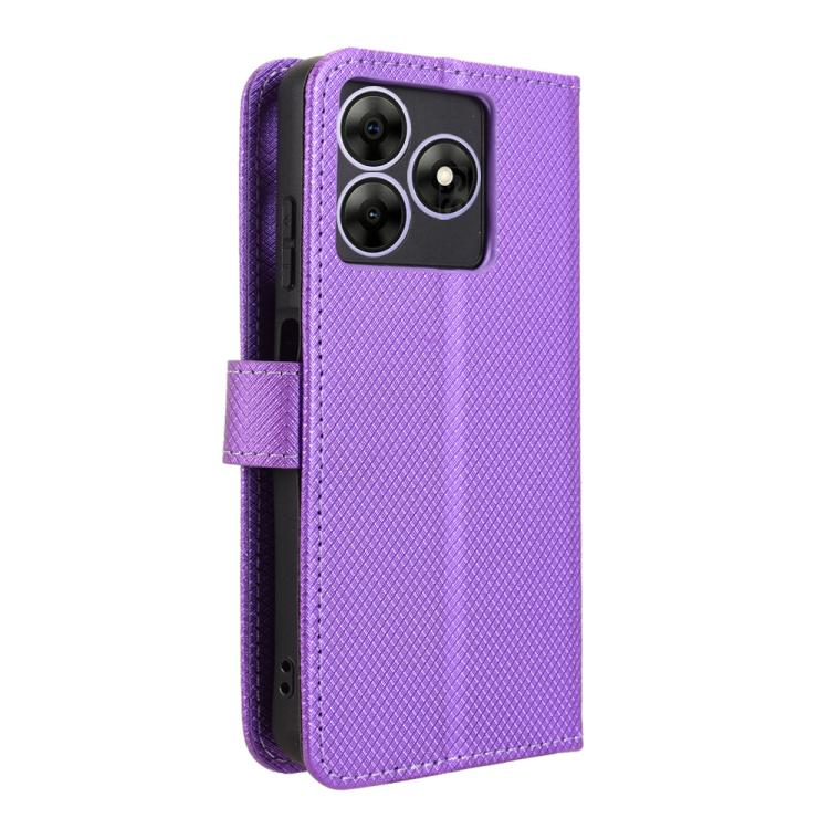 For Blackview Wave 8 / 8C / Oscal Flat 2 Diamond Texture Leather Phone Case