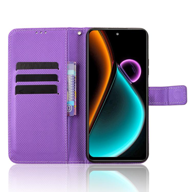 For Blackview COLOR 6 Diamond Texture Leather Phone Case