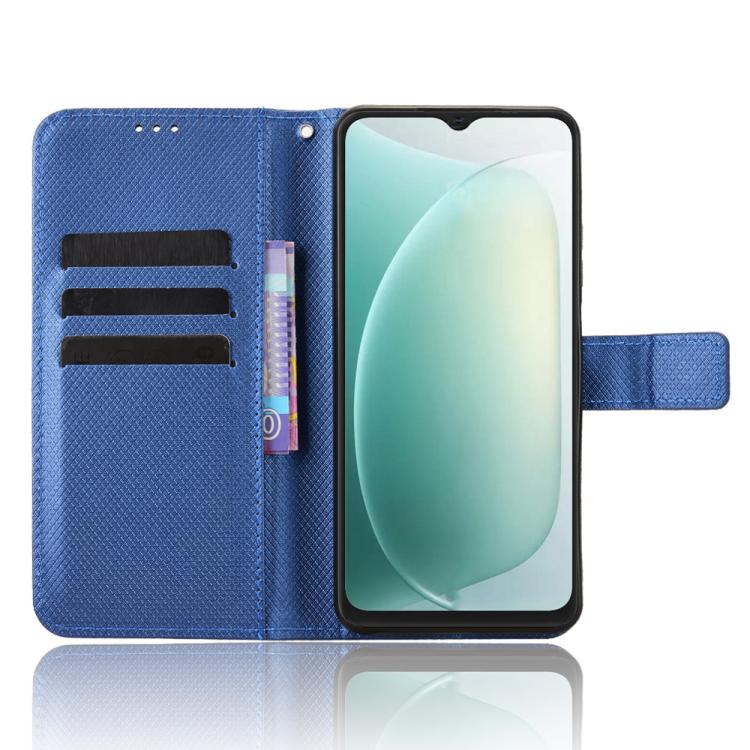 For Blackview Wave 9C Diamond Texture Leather Phone Case