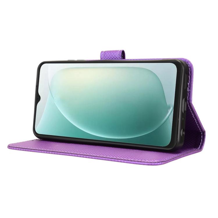 For Blackview Wave 9C Diamond Texture Leather Phone Case