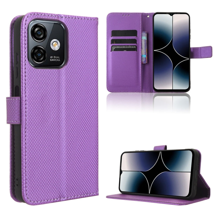 For Ulefone Note 16 Pro Diamond Texture Leather Phone Case
