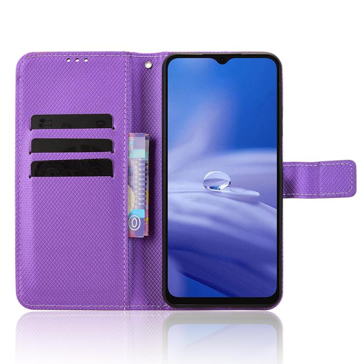 For Ulefone Note 19 Diamond Texture Leather Phone Case