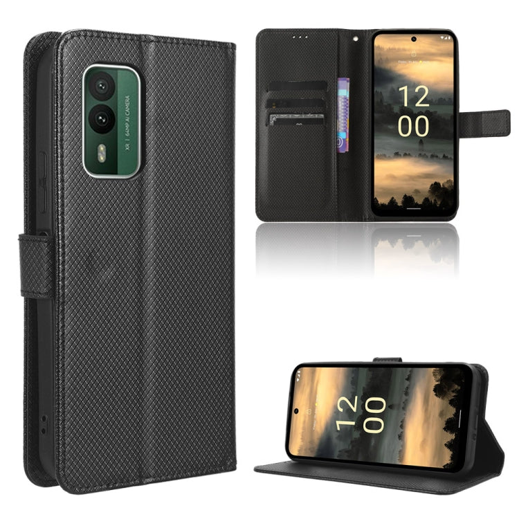For Nokia XR21 Diamond Texture Leather Phone Case