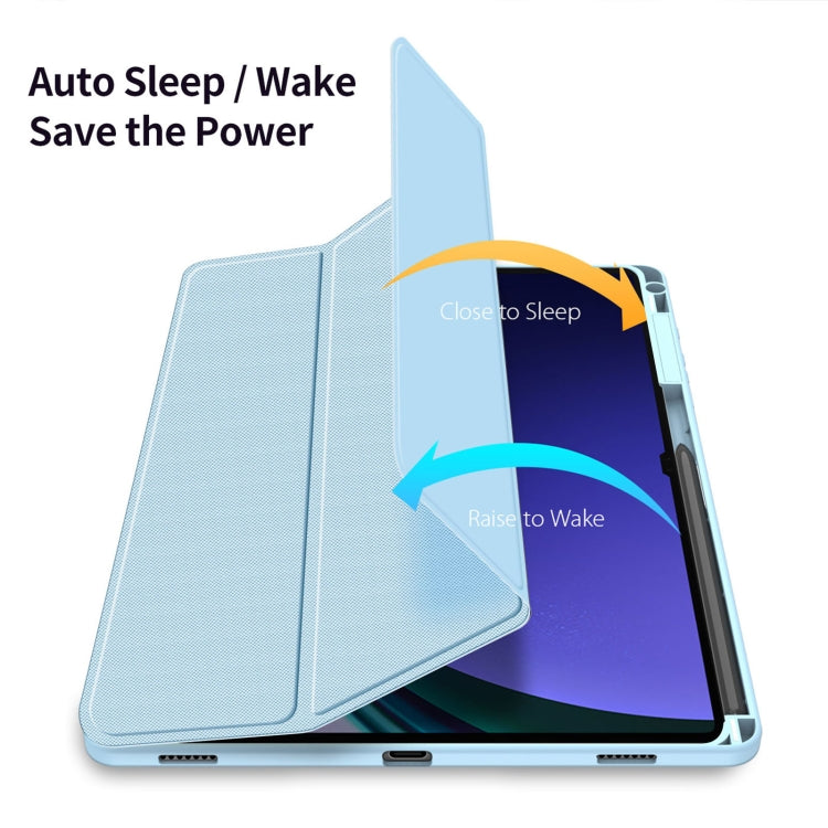 For Samsung Galaxy Tab S10+ DUX DUCIS TOBY Series Antiskid Leather Tablet Case with Sleep / Wake-up Function