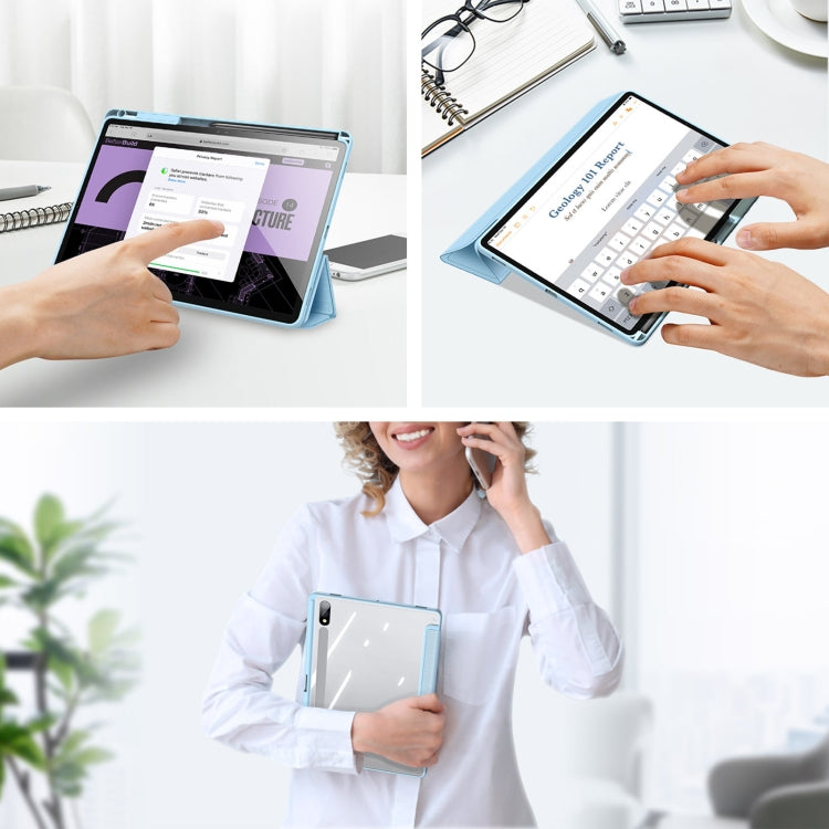 For Samsung Galaxy Tab S10+ DUX DUCIS TOBY Series Antiskid Leather Tablet Case with Sleep / Wake-up Function