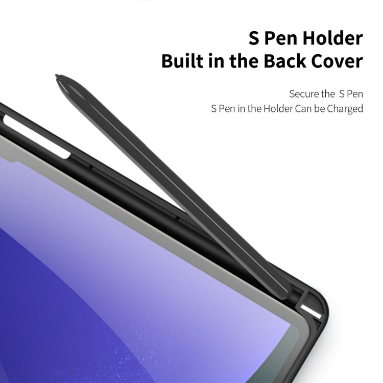 For Samsung Galaxy Tab S10+ DUX DUCIS TOBY Series Antiskid Leather Tablet Case with Sleep / Wake-up Function