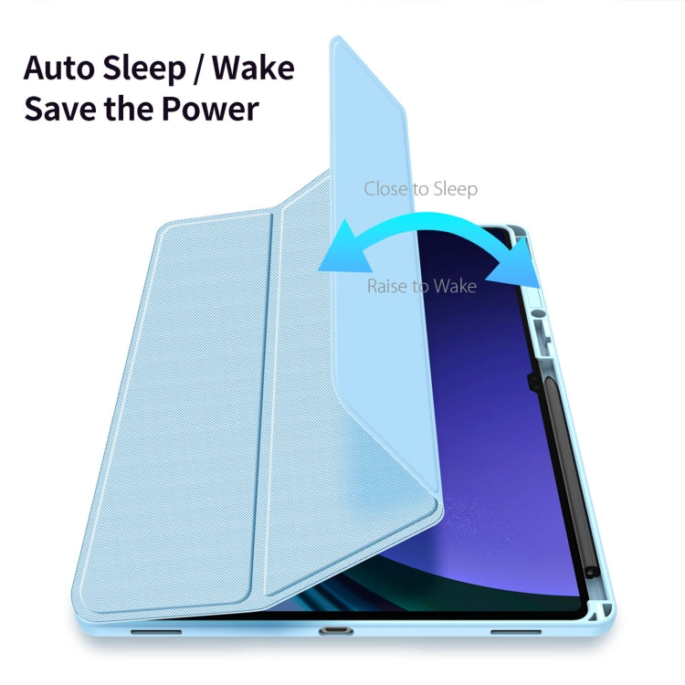 For Samsung Galaxy Tab S10 Ultra DUX DUCIS TOBY Series Antiskid Leather Tablet Case with Sleep / Wake-up Function
