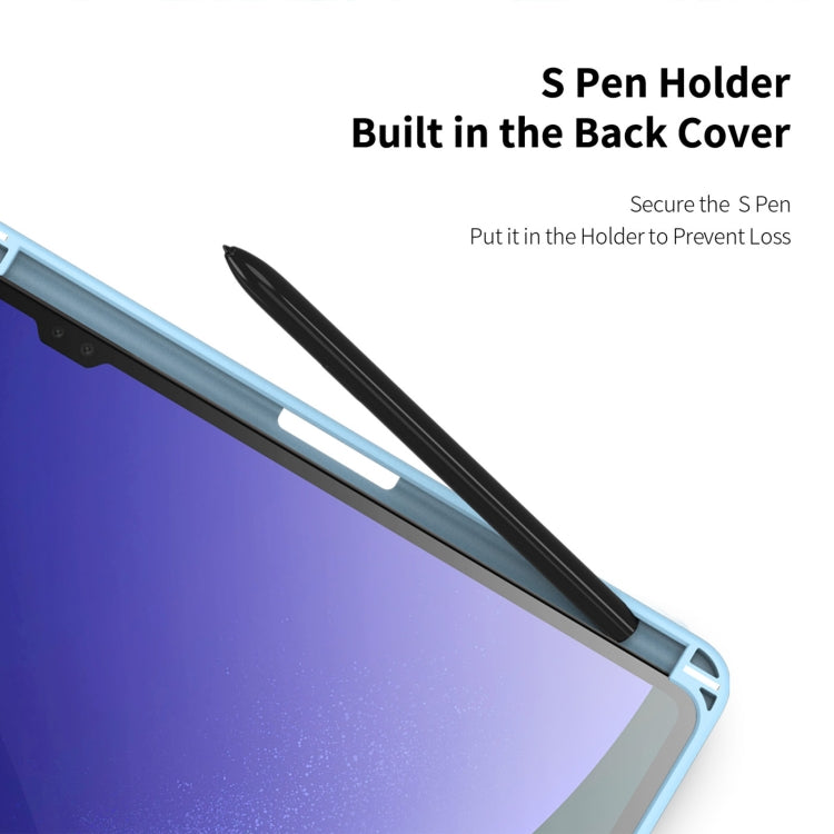 For Samsung Galaxy Tab S10 Ultra DUX DUCIS TOBY Series Antiskid Leather Tablet Case with Sleep / Wake-up Function