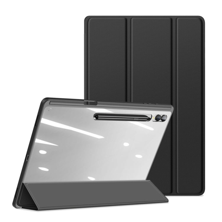 For Samsung Galaxy Tab S10 Ultra DUX DUCIS TOBY Series Antiskid Leather Tablet Case with Sleep / Wake-up Function
