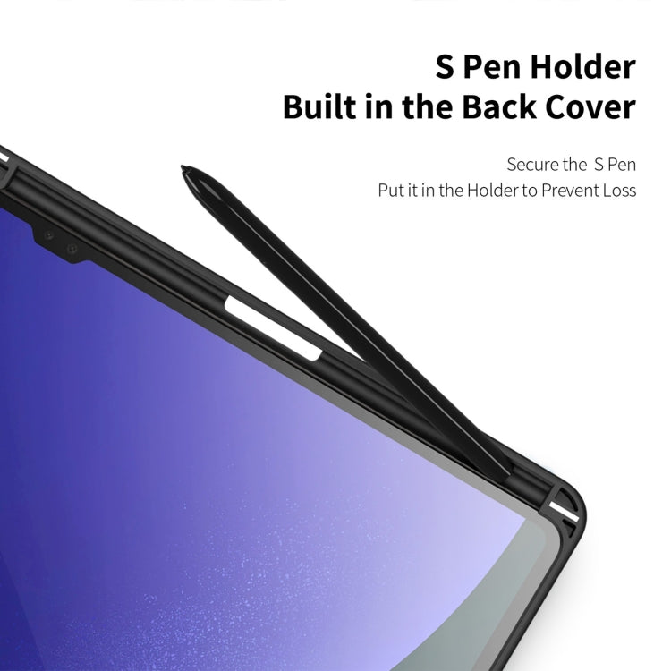 For Samsung Galaxy Tab S10 Ultra DUX DUCIS TOBY Series Antiskid Leather Tablet Case with Sleep / Wake-up Function