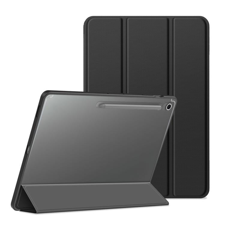 For Samsung Galaxy Tab S10 FE+ DUX DUCIS TOBY Series Antiskid Leather Tablet Case with Sleep / Wake-up Function