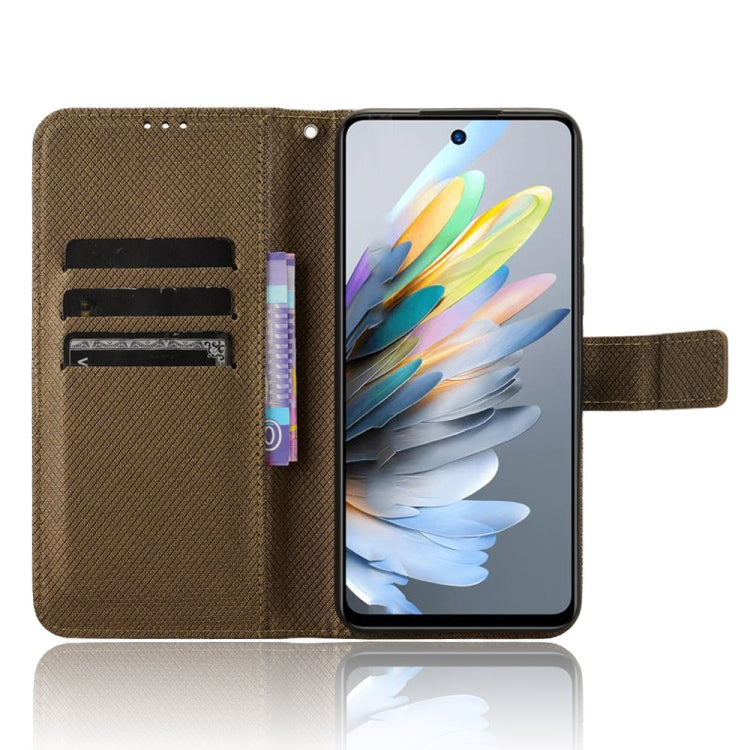 For ZTE Blade A75 4G Diamond Texture Leather Phone Case