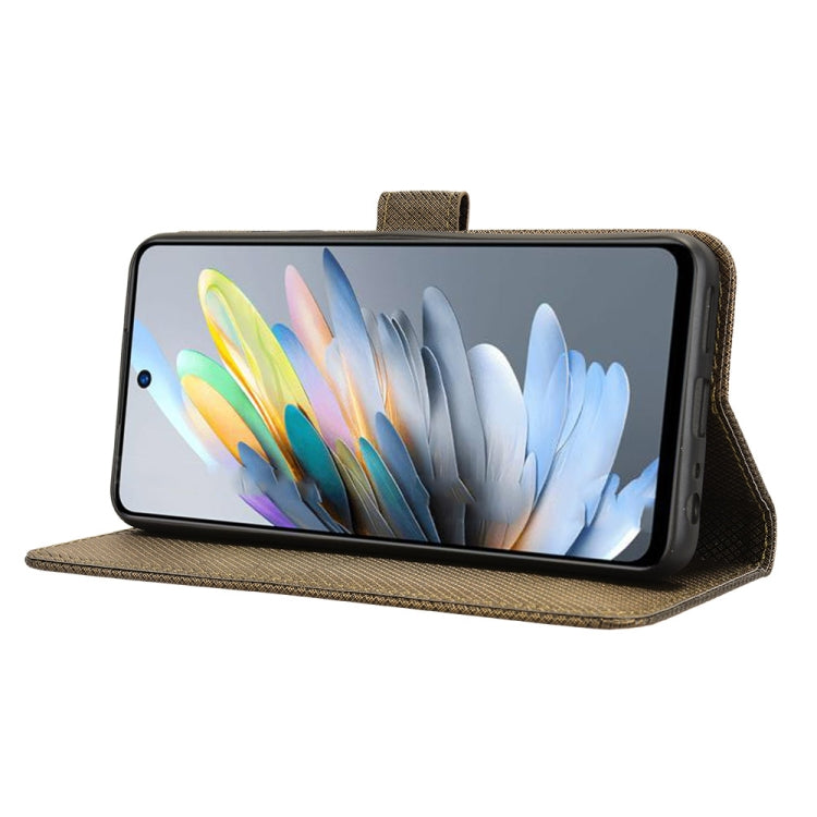 For ZTE Blade A75 4G Diamond Texture Leather Phone Case