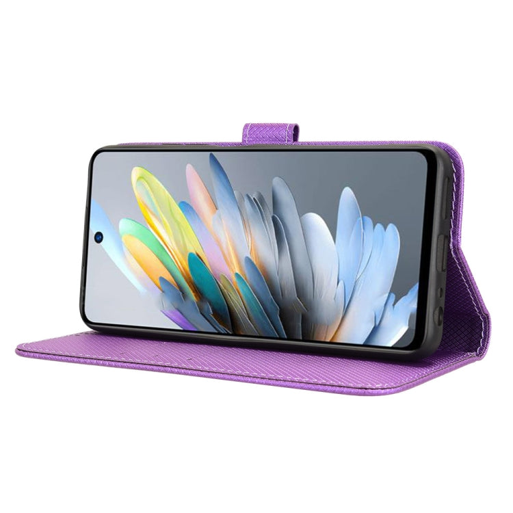 For ZTE Blade A75 4G Diamond Texture Leather Phone Case