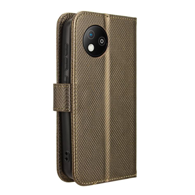For ZTE Blade A35 Lite Diamond Texture Leather Phone Case