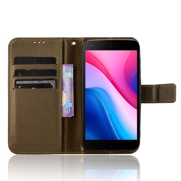 For ZTE Blade A35 Lite Diamond Texture Leather Phone Case