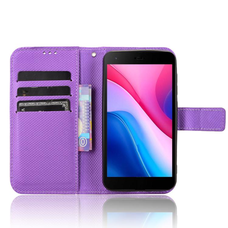 For ZTE Blade A35 Lite Diamond Texture Leather Phone Case