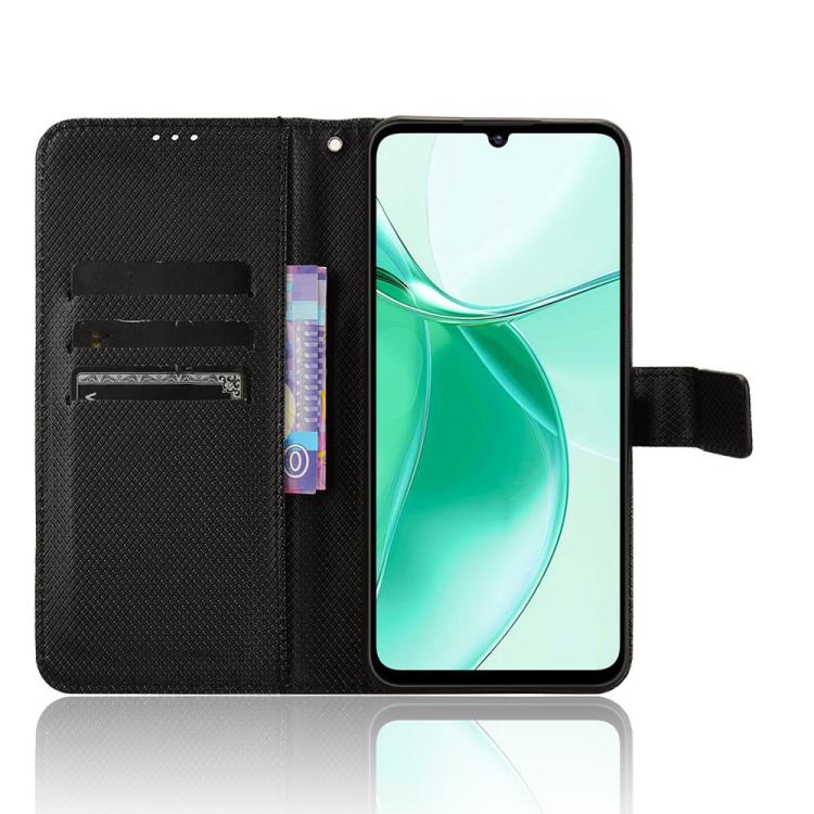 For ZTE Blade A35 Diamond Texture Leather Phone Case
