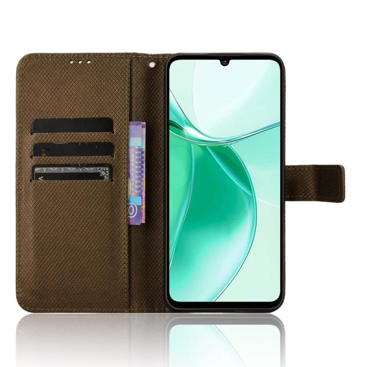 For ZTE Blade A35 Diamond Texture Leather Phone Case