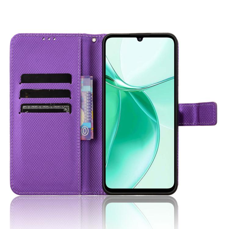 For ZTE Blade A35 Diamond Texture Leather Phone Case
