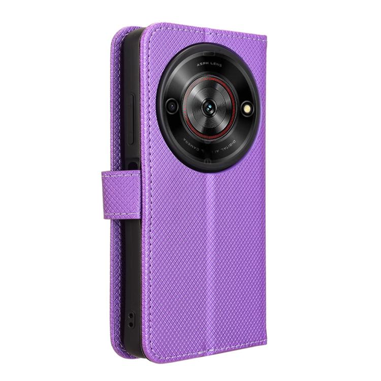 For ZTE Blade A75 5G Diamond Texture Leather Phone Case