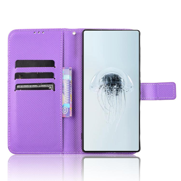 For ZTE nubia Red Magic 10 Pro / 10 Pro+ Diamond Texture Leather Phone Case