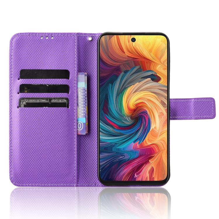 For ZTE Blade V70 4G Diamond Texture Leather Phone Case