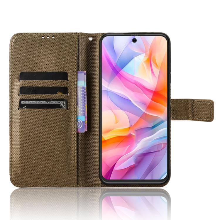 For ZTE Blade V70 Design 4G Diamond Texture Leather Phone Case