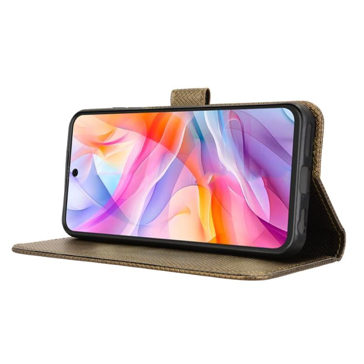 For ZTE Blade V70 Design 4G Diamond Texture Leather Phone Case