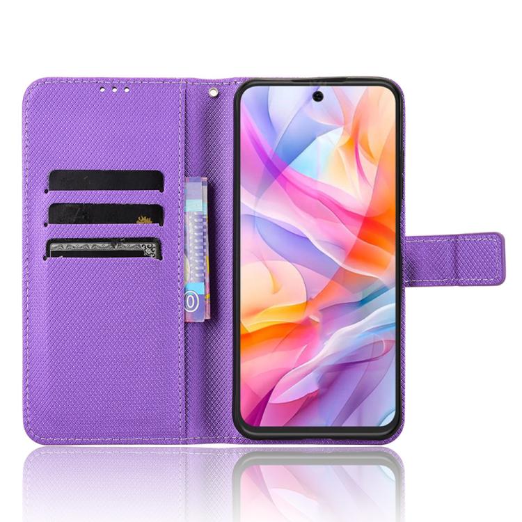 For ZTE Blade V70 Design 4G Diamond Texture Leather Phone Case