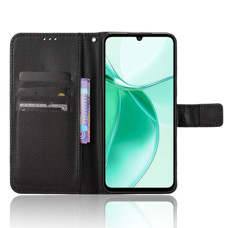 For ZTE Blade A35e Z2466 Diamond Texture Leather Phone Case