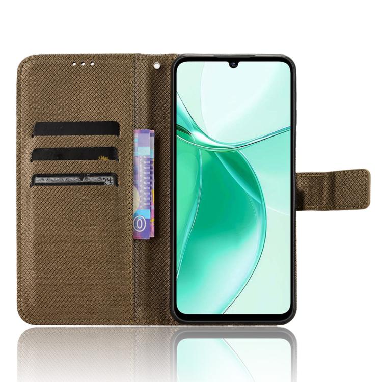For ZTE Blade A35e Z2466 Diamond Texture Leather Phone Case
