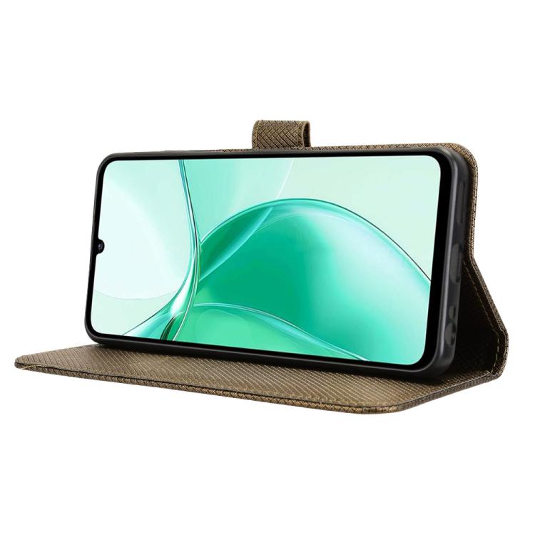 For ZTE Blade A35e Z2466 Diamond Texture Leather Phone Case