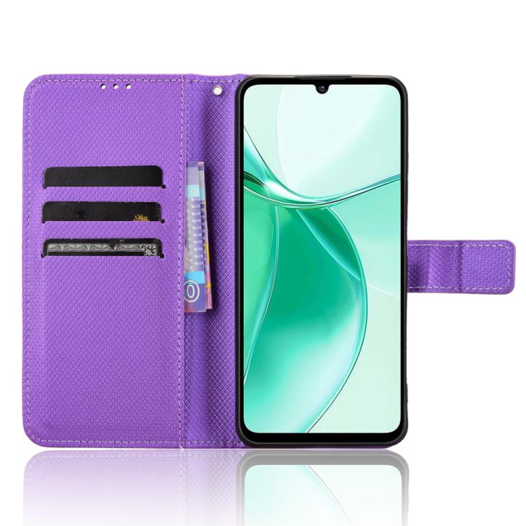 For ZTE Blade A35e Z2466 Diamond Texture Leather Phone Case