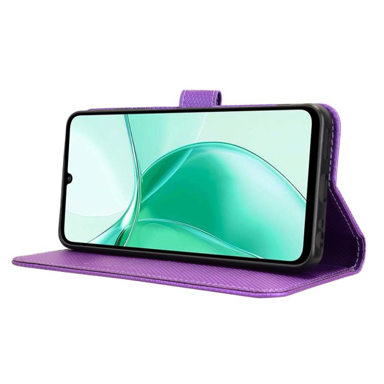 For ZTE Blade A35e Z2466 Diamond Texture Leather Phone Case