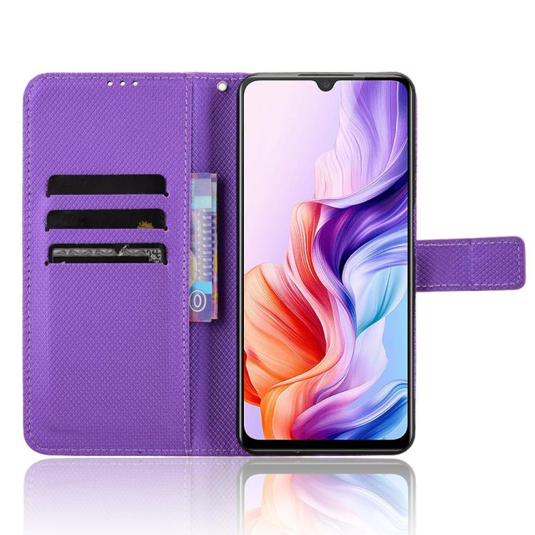 For ZTE Blade V70 Max Diamond Texture Leather Phone Case