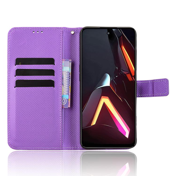 For ZTE nubia Neo 3 5G Diamond Texture Leather Phone Case