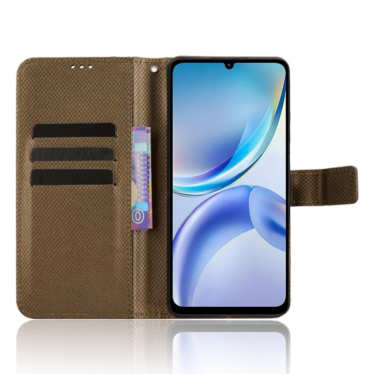 For ZTE Blade A36 4G Diamond Texture Leather Phone Case