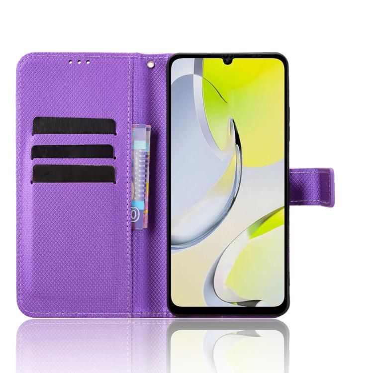 For ZTE Blade A76 4G Diamond Texture Leather Phone Case