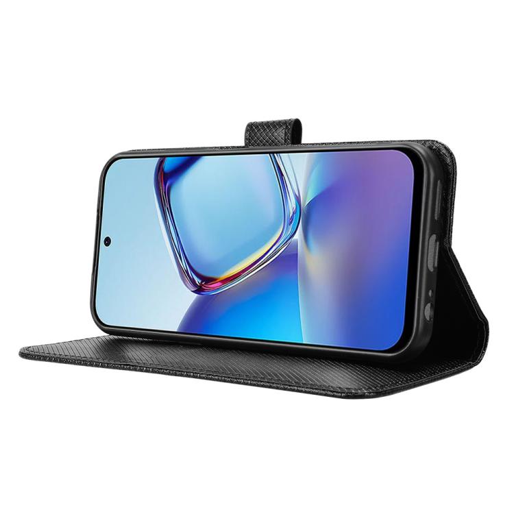 For ZTE nubia V80 Design Diamond Texture Leather Phone Case
