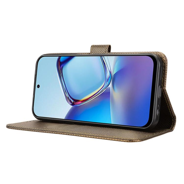 For ZTE nubia V80 Design Diamond Texture Leather Phone Case