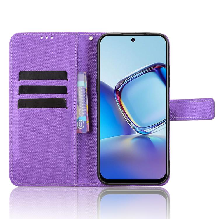 For ZTE nubia V80 Design Diamond Texture Leather Phone Case