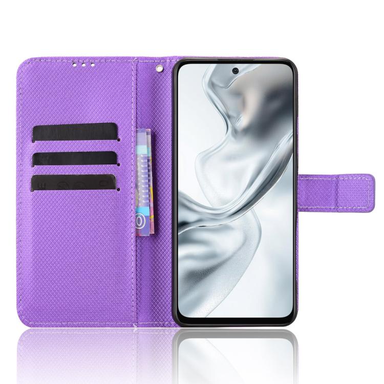For ZTE nubia S2 504ZT Diamond Texture Leather Phone Case