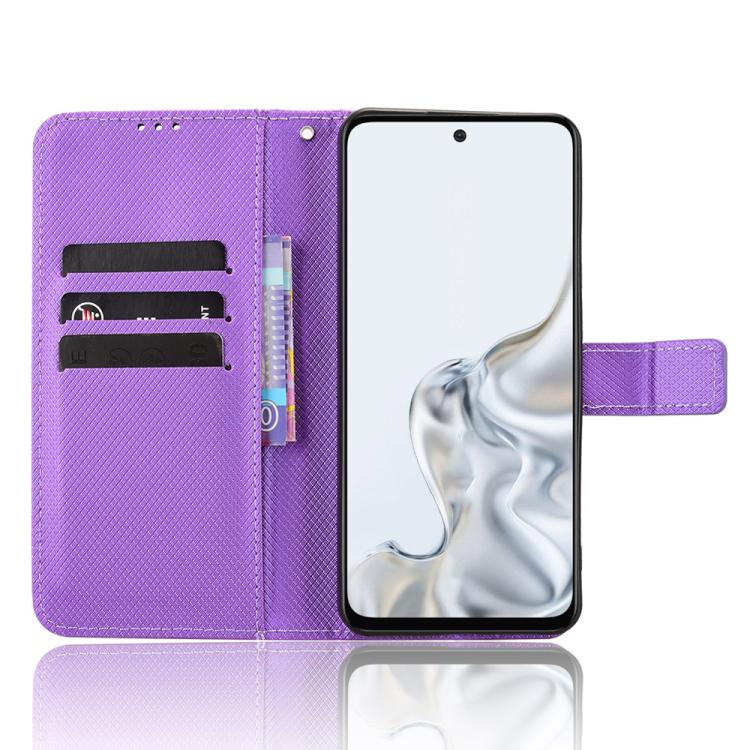 For ZTE nubia S2e / S2R / S2 Lite Diamond Texture Leather Phone Case