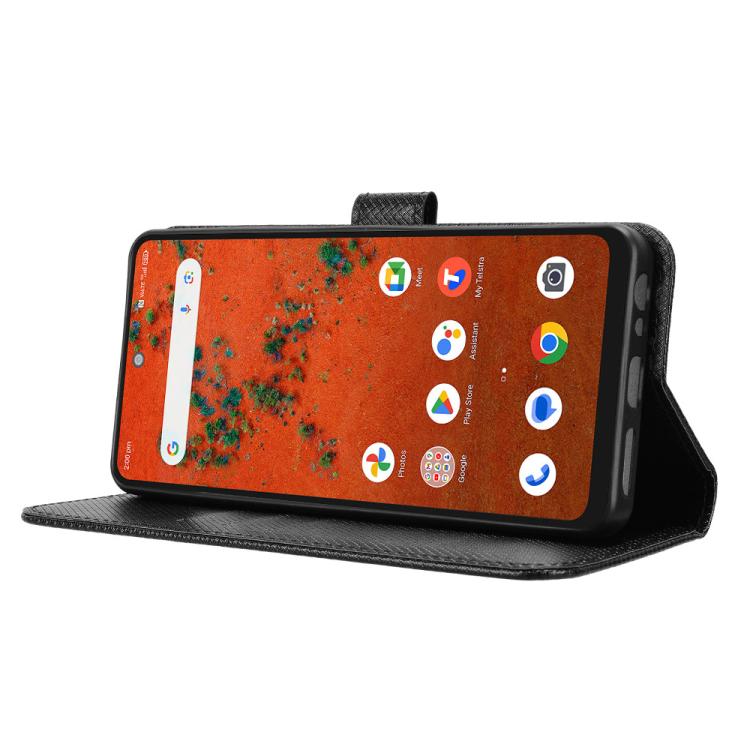 For ZTE A75 Pro / Telstra T-Elite 5G Diamond Texture Leather Phone Case