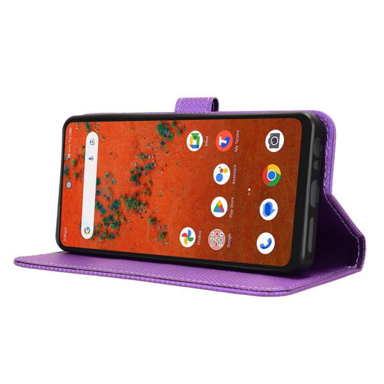 For ZTE A75 Pro / Telstra T-Elite 5G Diamond Texture Leather Phone Case
