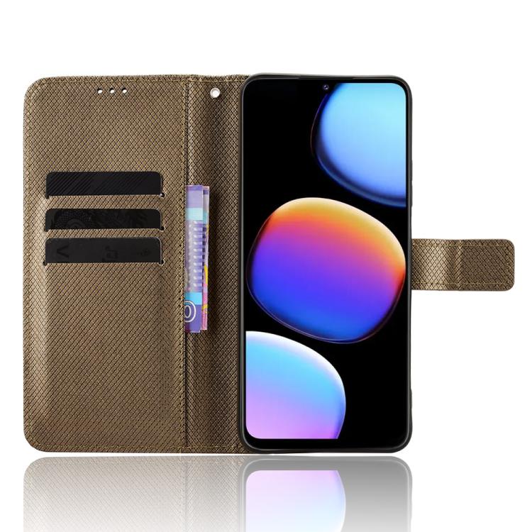 For ZTE Nubia V80 Max Diamond Texture Leather Phone Case