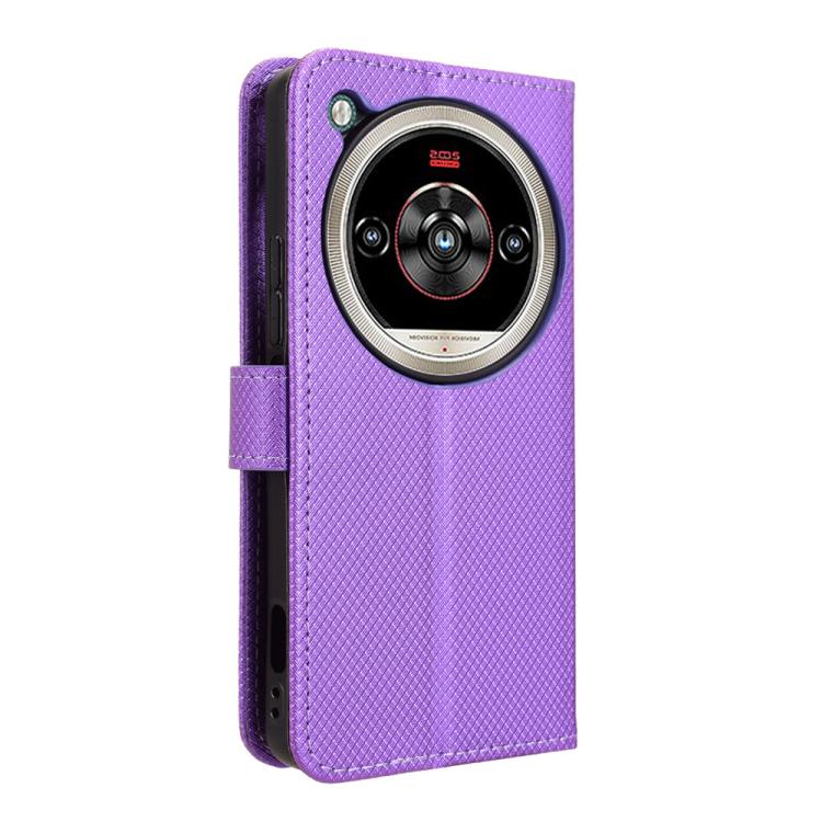 For ZTE nubia Focus 2 Ultra 5G Diamond Texture Leather Phone Case
