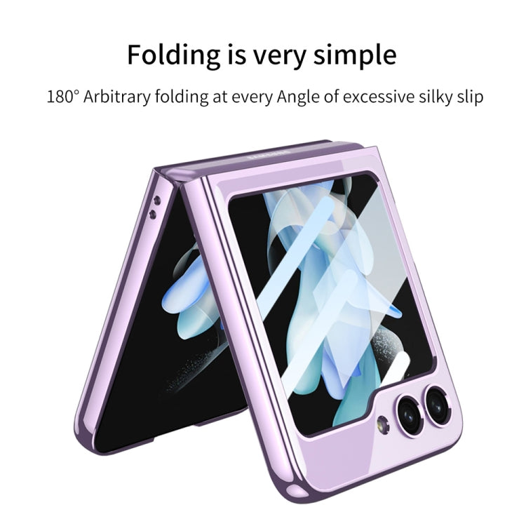For Samsung Galaxy Z Flip5 Integrated Electroplating Full Coverage Phone Case